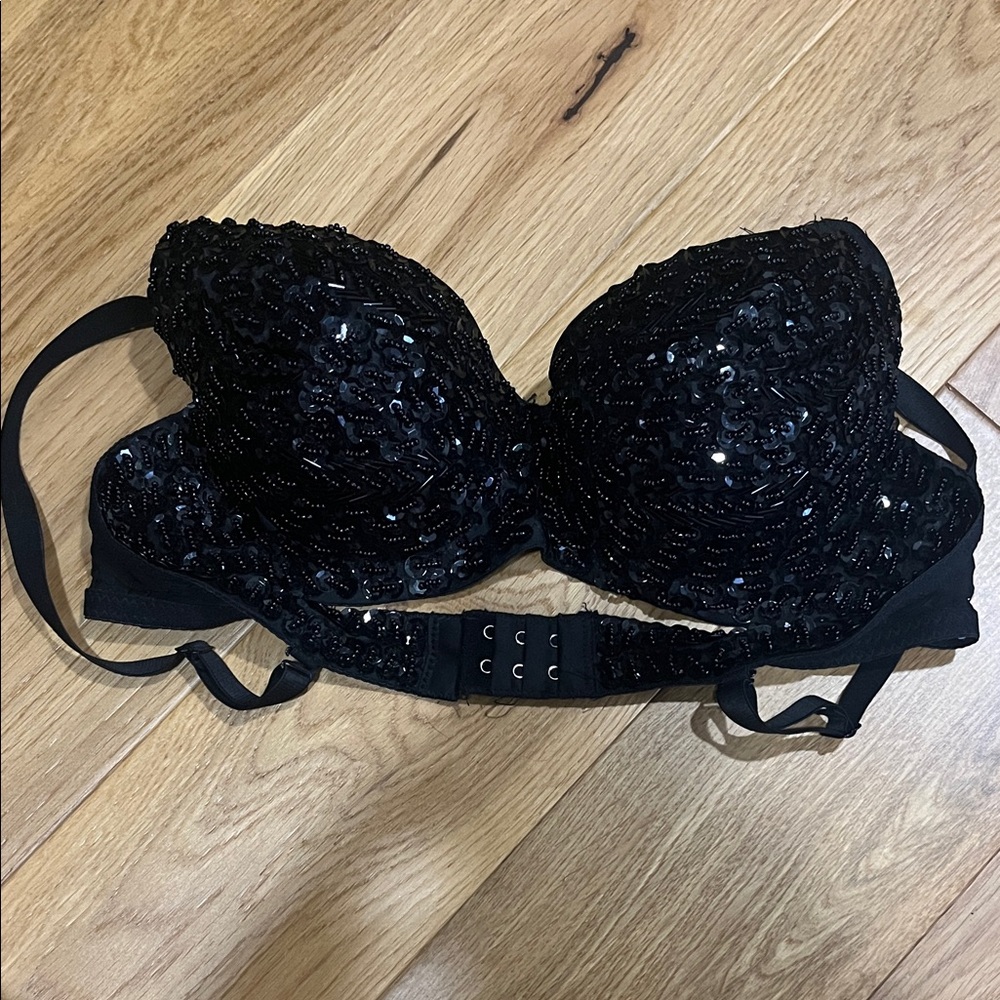 Beautiful beaded black bra